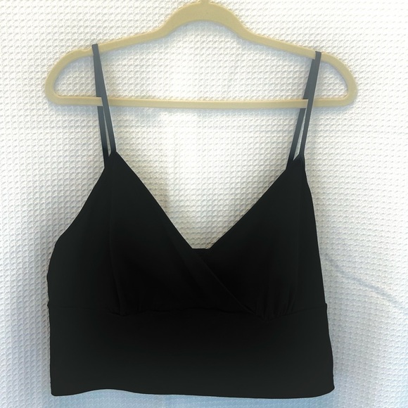 Cider Tops - Cider Black Wrap-Up Front Cropped Tank (2XL)